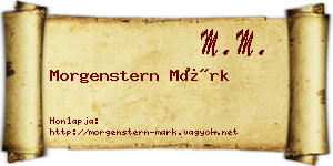 Morgenstern Márk névjegykártya